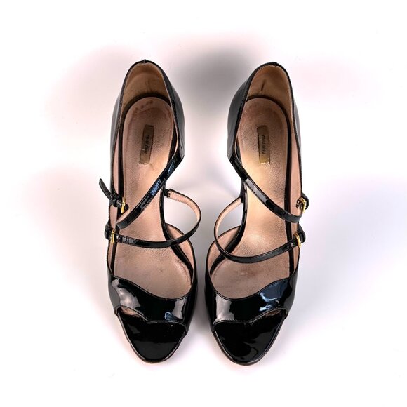 MIU MIU Black Patent Mary Jane - Size 39.5 - Picture 3 of 12